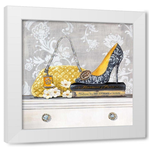 Fashionably Read White Modern Wood Framed Art Print by Staehling, Angela