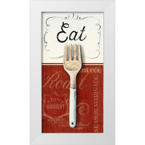 Gourmet Eatery White Modern Wood Framed Art Print by Staehling, Angela