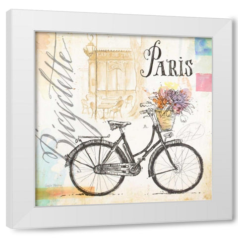 Arc de Truimphe Sketchbook White Modern Wood Framed Art Print by Staehling, Angela