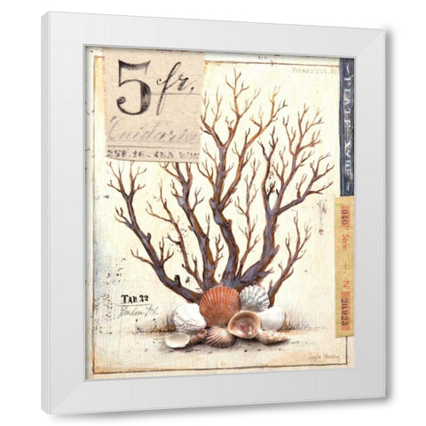 Coral No.3 Sketchbook White Modern Wood Framed Art Print by Staehling, Angela