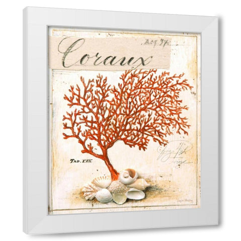 Coral No.5 Sketchbook White Modern Wood Framed Art Print by Staehling, Angela