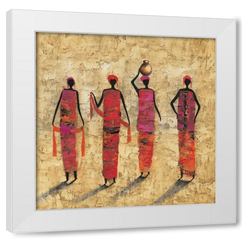 Painting White Modern Wood Framed Art Print by Rauscher, Michel