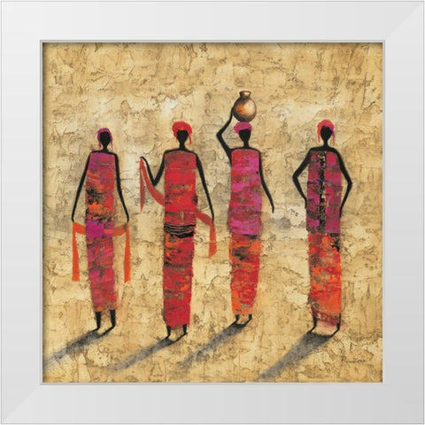 Painting White Modern Wood Framed Art Print by Rauscher, Michel