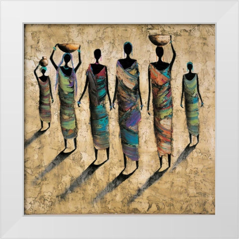 Travel By Day White Modern Wood Framed Art Print by Rauscher, Michel