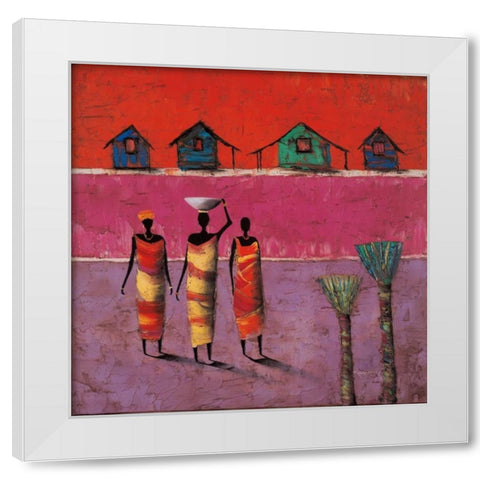 Morning Ritual White Modern Wood Framed Art Print by Rauscher, Michel