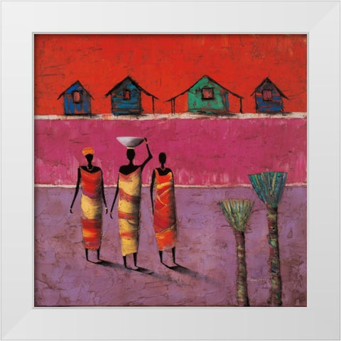 Morning Ritual White Modern Wood Framed Art Print by Rauscher, Michel