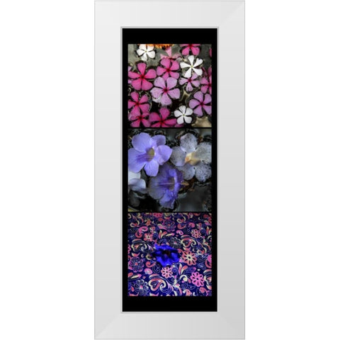 Floral Pond White Modern Wood Framed Art Print by Rauscher, Michel