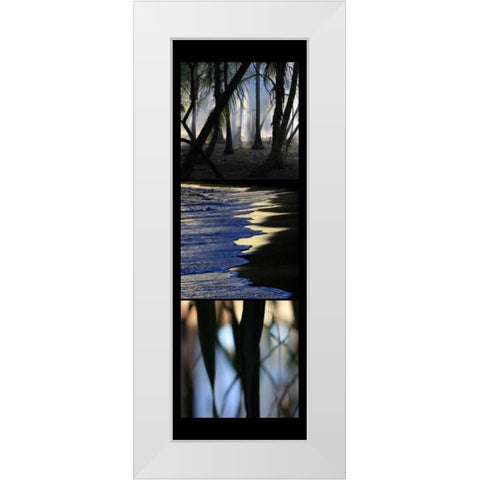 Sunset Enchantment  White Modern Wood Framed Art Print by Rauscher, Michel