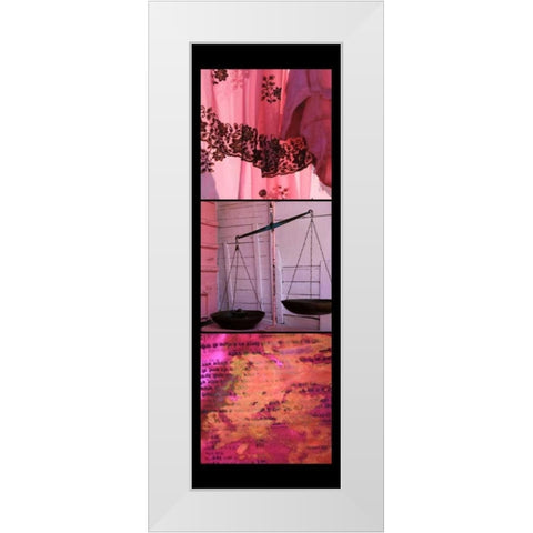 Market Scale White Modern Wood Framed Art Print by Rauscher, Michel