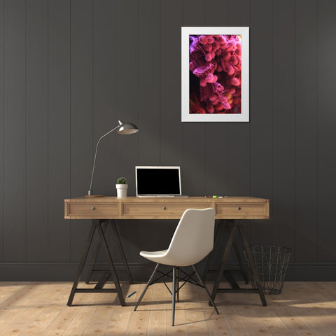Global Pinks 1 White Modern Wood Framed Art Print by Rauscher, Michel