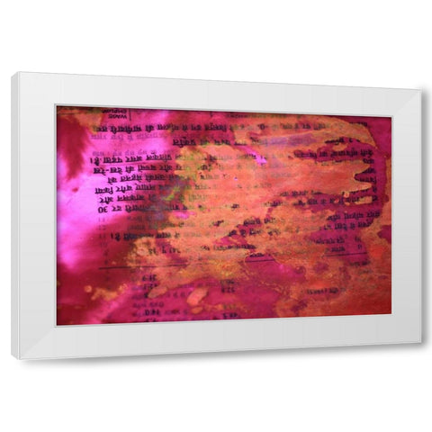 Global Pinks 4 White Modern Wood Framed Art Print by Rauscher, Michel