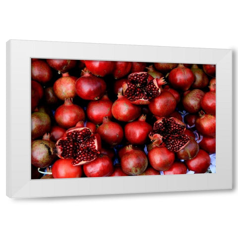 Global Spice 1 White Modern Wood Framed Art Print by Rauscher, Michel