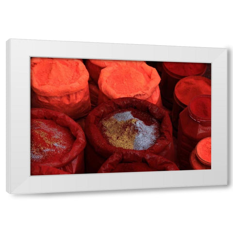 Global Spice 3 White Modern Wood Framed Art Print by Rauscher, Michel