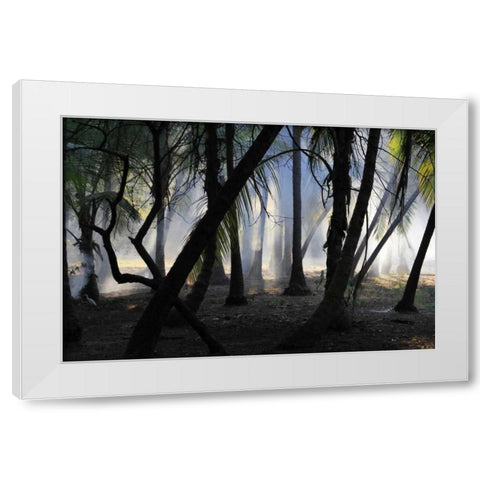 Sunset Enchantment 1 White Modern Wood Framed Art Print by Rauscher, Michel