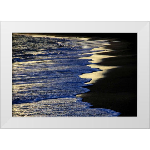 Sunset Enchantment 2 White Modern Wood Framed Art Print by Rauscher, Michel