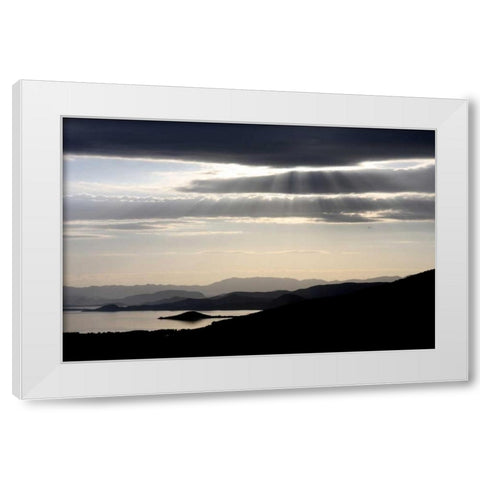 Moonlight Enchantment 1 White Modern Wood Framed Art Print by Rauscher, Michel