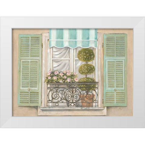 French Shutters 1 White Modern Wood Framed Art Print by Ferri, Stefania