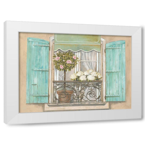 French Shutters 2 White Modern Wood Framed Art Print by Ferri, Stefania