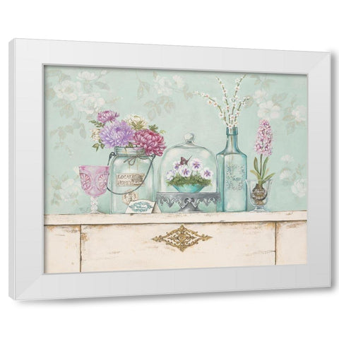 Pretty Vignette 2 White Modern Wood Framed Art Print by Ferri, Stefania