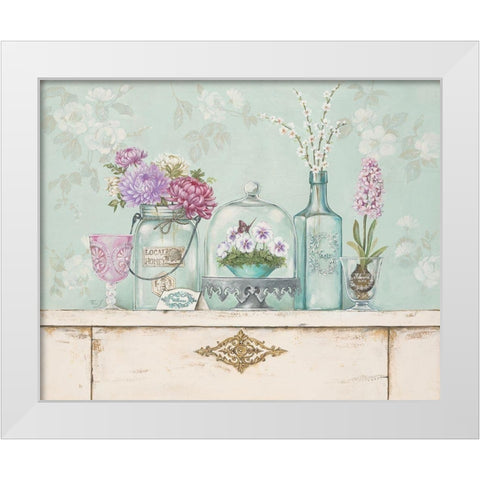 Pretty Vignette 2 White Modern Wood Framed Art Print by Ferri, Stefania