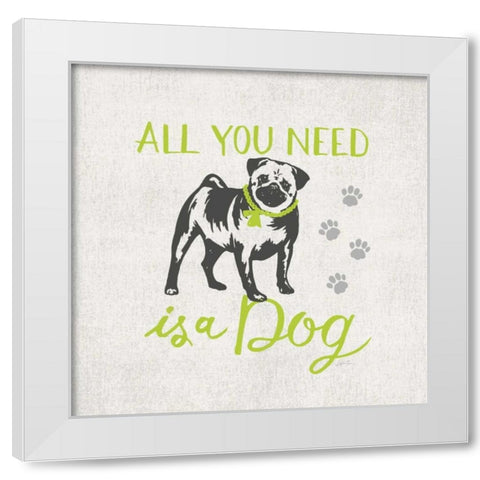 All You Need White Modern Wood Framed Art Print by Ferri, Stefania