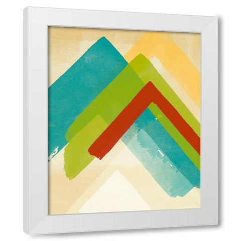 Prairie Lines White Modern Wood Framed Art Print by Romero, Paulo