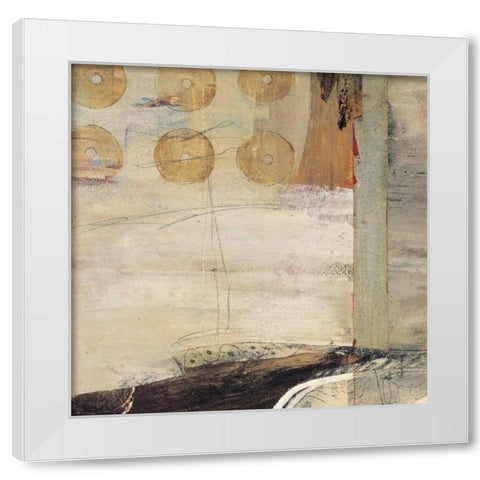ORBITA 1 White Modern Wood Framed Art Print by Villarreal Villarreal, Gabriela