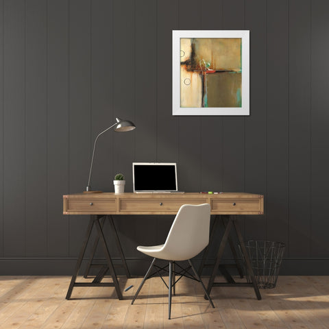 Elemental Curiosity White Modern Wood Framed Art Print by Villarreal Villarreal, Gabriela