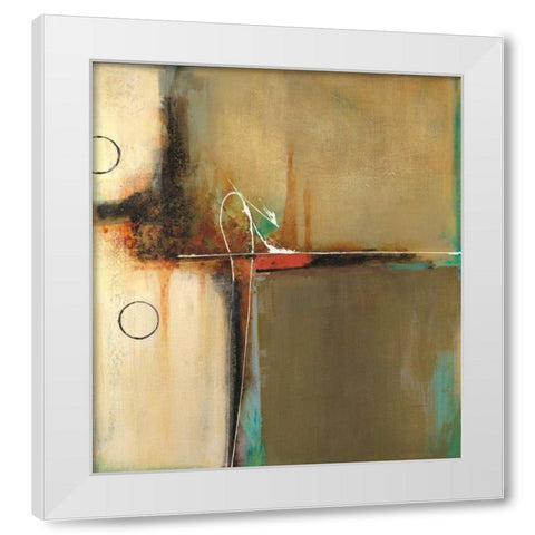 Elemental Curiosity White Modern Wood Framed Art Print by Villarreal Villarreal, Gabriela