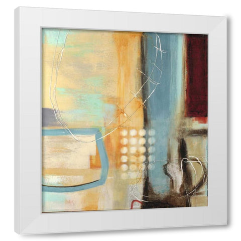 Kinetic Movement White Modern Wood Framed Art Print by Villarreal Villarreal, Gabriela