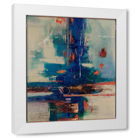 Lavender Fusion White Modern Wood Framed Art Print by Villarreal Villarreal, Gabriela