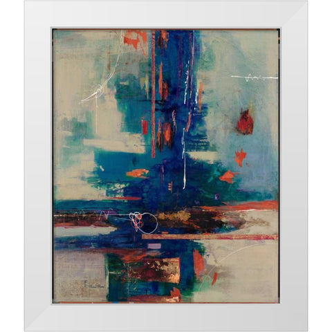 Lavender Fusion White Modern Wood Framed Art Print by Villarreal Villarreal, Gabriela