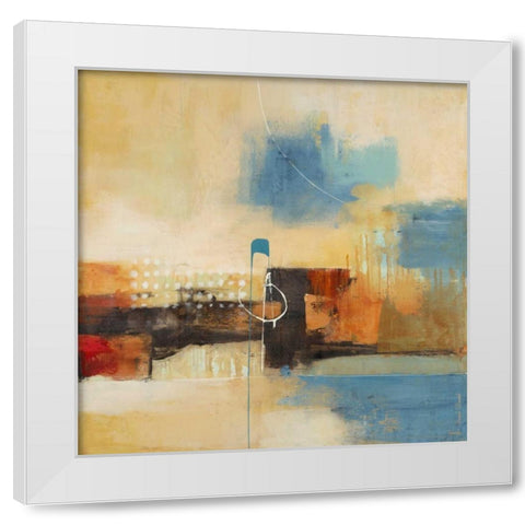 Urban Rhythm White Modern Wood Framed Art Print by Villarreal Villarreal, Gabriela