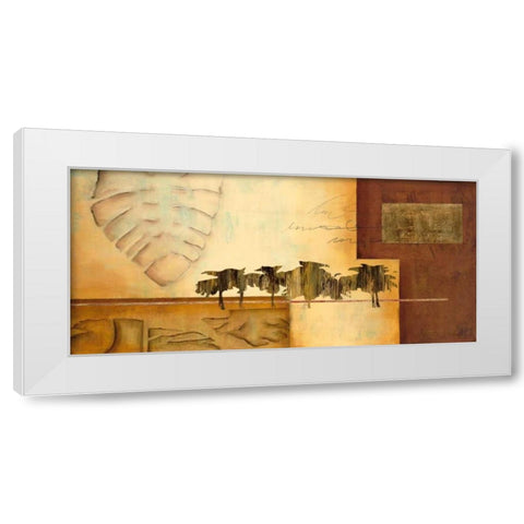Tropical Impressions White Modern Wood Framed Art Print by Villarreal Villarreal, Gabriela