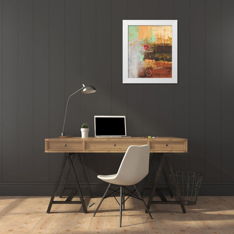Silver Story 1 White Modern Wood Framed Art Print by Villarreal Villarreal, Gabriela