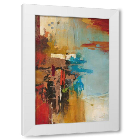 Aqua Illusion 1 White Modern Wood Framed Art Print by Villarreal Villarreal, Gabriela