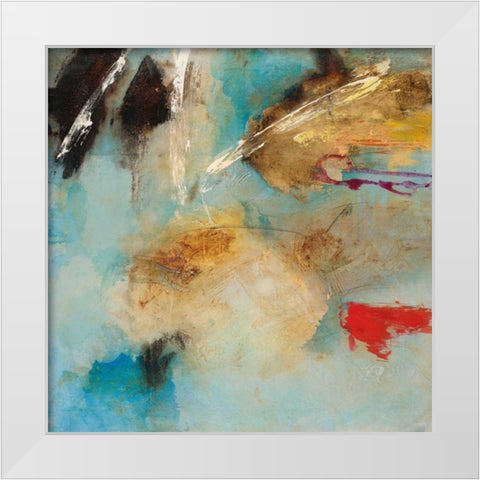 Serena Series 3 White Modern Wood Framed Art Print by Villarreal Villarreal, Gabriela