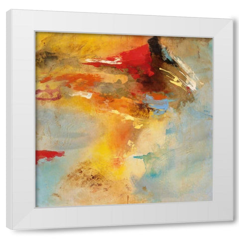 Serena Series 4 White Modern Wood Framed Art Print by Villarreal Villarreal, Gabriela