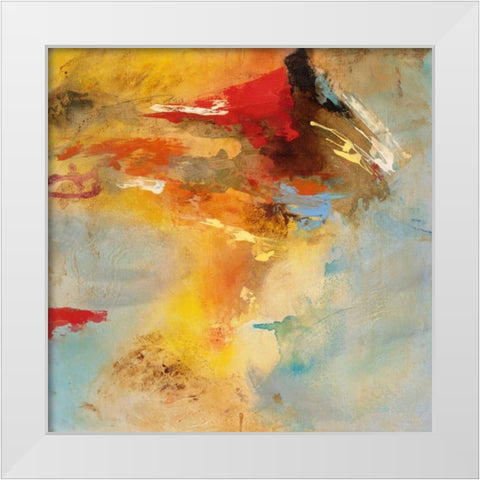 Serena Series 4 White Modern Wood Framed Art Print by Villarreal Villarreal, Gabriela