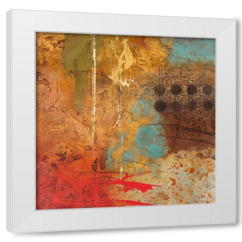 Data 1 White Modern Wood Framed Art Print by Villarreal Villarreal, Gabriela