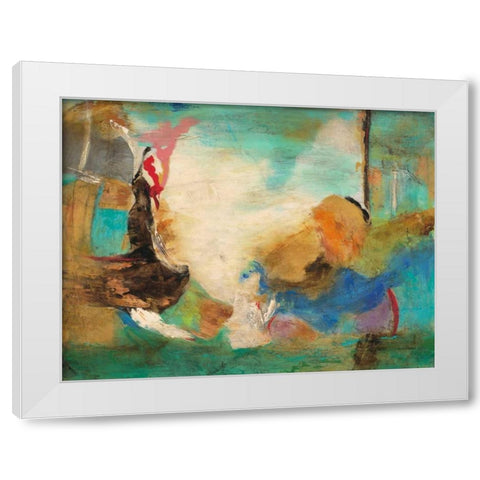 Seaside Rhythm 2 White Modern Wood Framed Art Print by Villarreal Villarreal, Gabriela