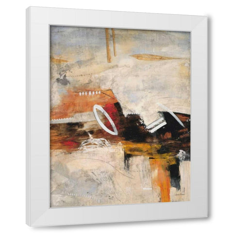 Autumn Rhythm 2 White Modern Wood Framed Art Print by Villarreal Villarreal, Gabriela
