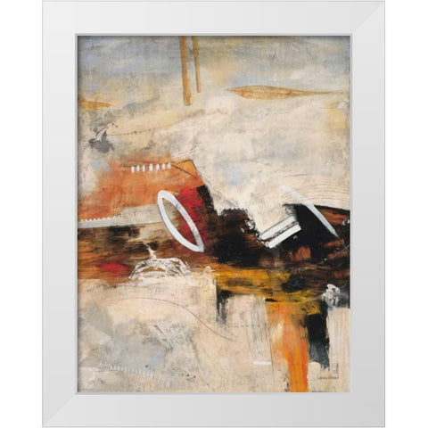 Autumn Rhythm 2 White Modern Wood Framed Art Print by Villarreal Villarreal, Gabriela