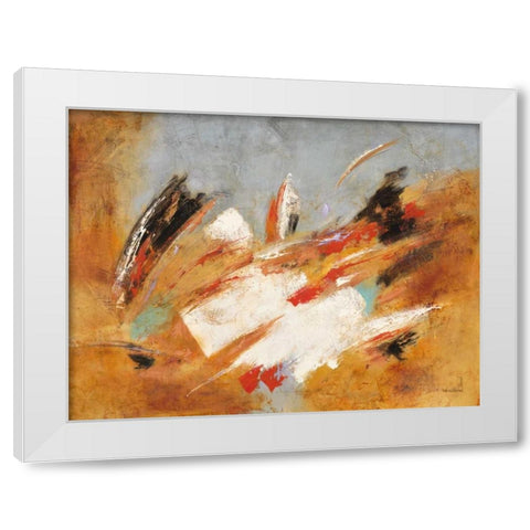 Directions 1 White Modern Wood Framed Art Print by Villarreal Villarreal, Gabriela
