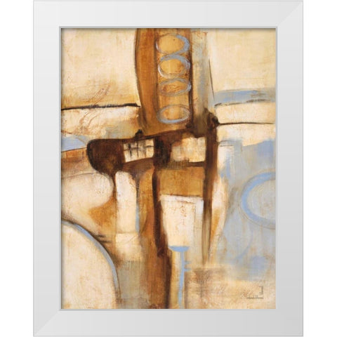 Mid Century 1 White Modern Wood Framed Art Print by Villarreal Villarreal, Gabriela