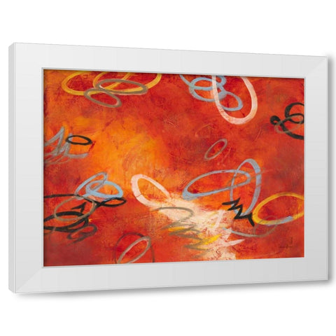 Interlocking 2 White Modern Wood Framed Art Print by Villarreal Villarreal, Gabriela