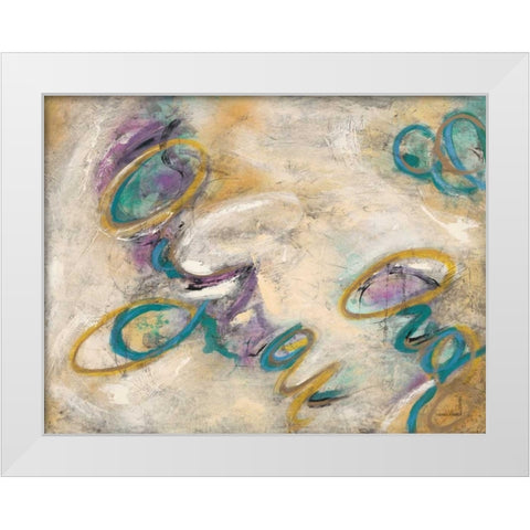 Free Form 1 White Modern Wood Framed Art Print by Villarreal Villarreal, Gabriela