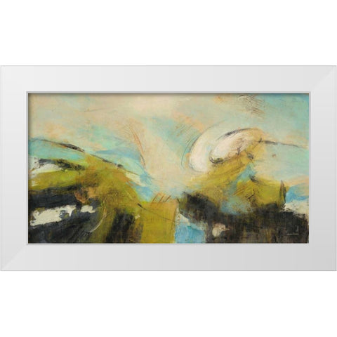 Chartreuse Tale 1 White Modern Wood Framed Art Print by Villarreal Villarreal, Gabriela