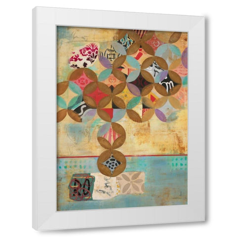 Modern Abstraction 1 White Modern Wood Framed Art Print by Villarreal Villarreal, Gabriela