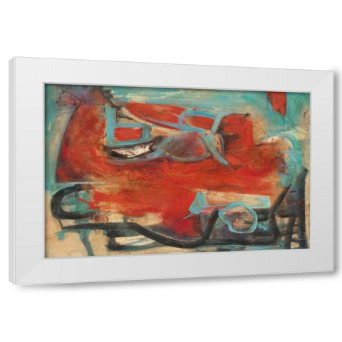 Inspiracion White Modern Wood Framed Art Print by Villarreal Villarreal, Gabriela